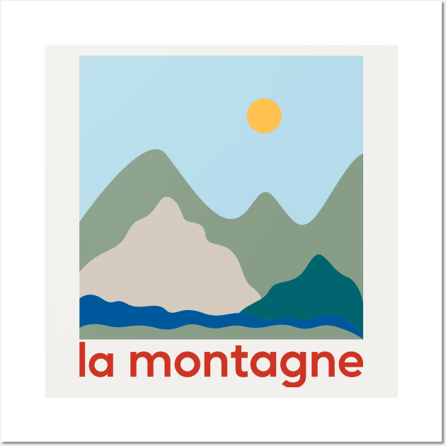 La Montagne - Mountains Wall Art by Belcordi